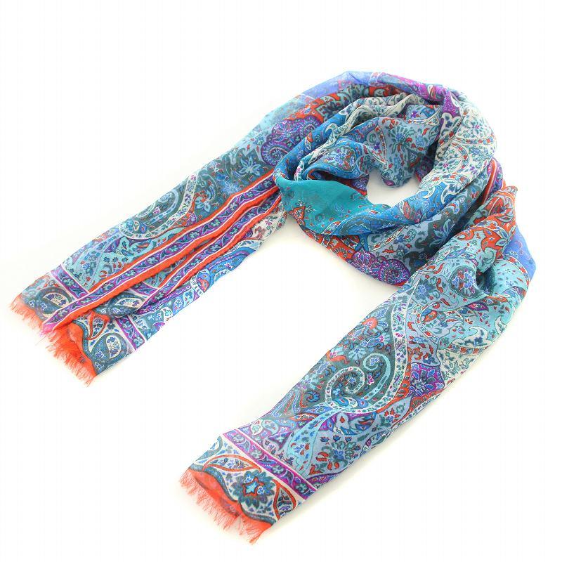 ETRO エトロシルクスカーフシアースカーフペイズリーレディース