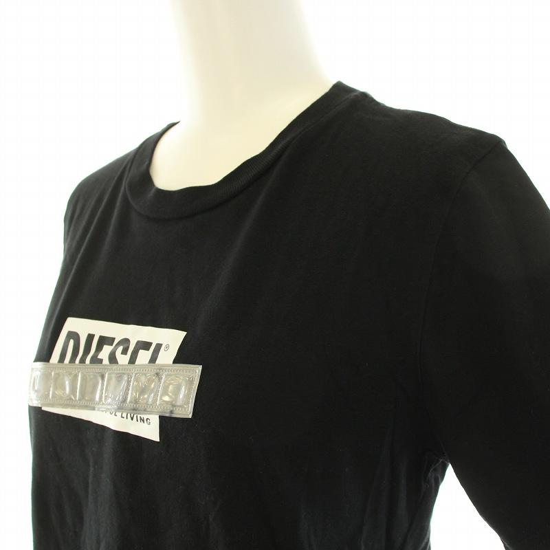 DIESEL ディーゼル レギュラーフィットリフレクターロゴTシャツ  