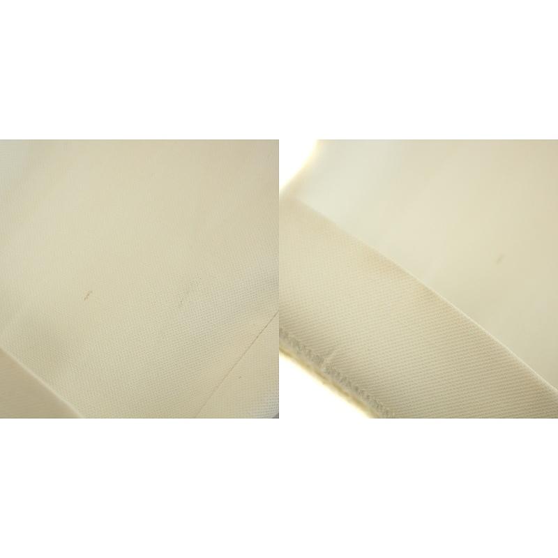 PLST プラステ リネンブレンド ノーカラー パンツスーツ 白 ストレッチ PLST プラステ リネンブレンド ノーカラー パンツスーツ 白