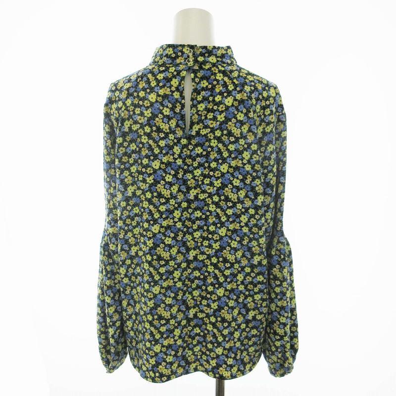 MOUSSY マウジー シャツ ブラウス 花柄 バルーンスリーブ 長袖 F 黄