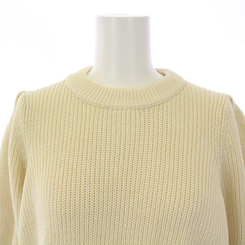 ミラオーウェン Mila Owen 23SS リネン混パフスリーブニットプル  