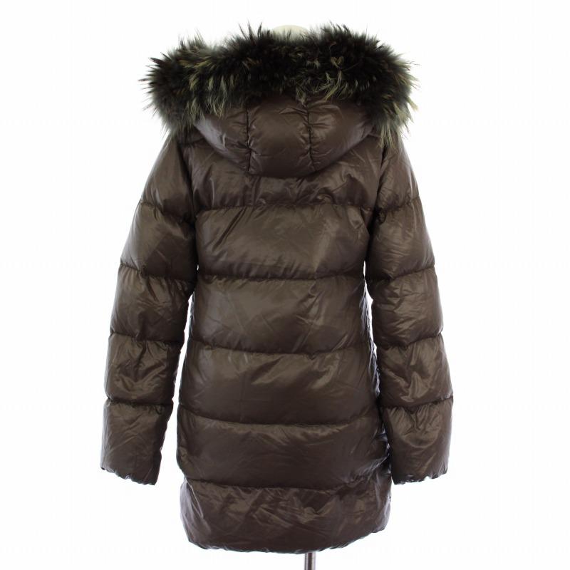 DUVETICA / ロングダウンジャケット/38/ナイロン/NVY/無地/D.037.00/1057.R-MFW DUVETICA◇ロングダウンジャケット/38/ナイロン/NVY/無地/D.037.00