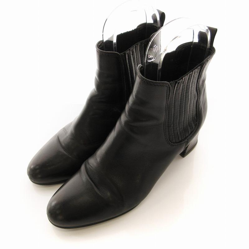 美品✨ファビオルスコーニ サイドゴアブーツ レザー ブラック 37