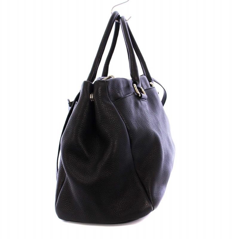プラダ PRADA ハンドバッグ ショルダーバッグ 2way レザー ブラック