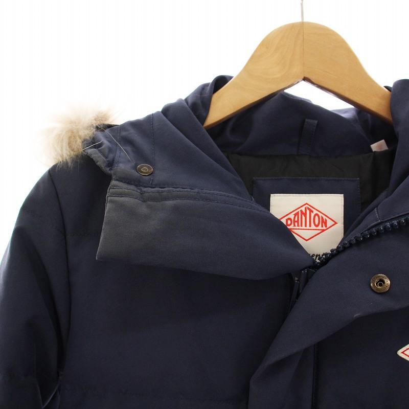 ダントン DANTON FAKE FAR HOODED DOWN COAT フェイクファー