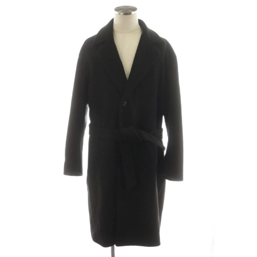 シップス SHIPS any チェスターコート ロング丈 アウター M 黒