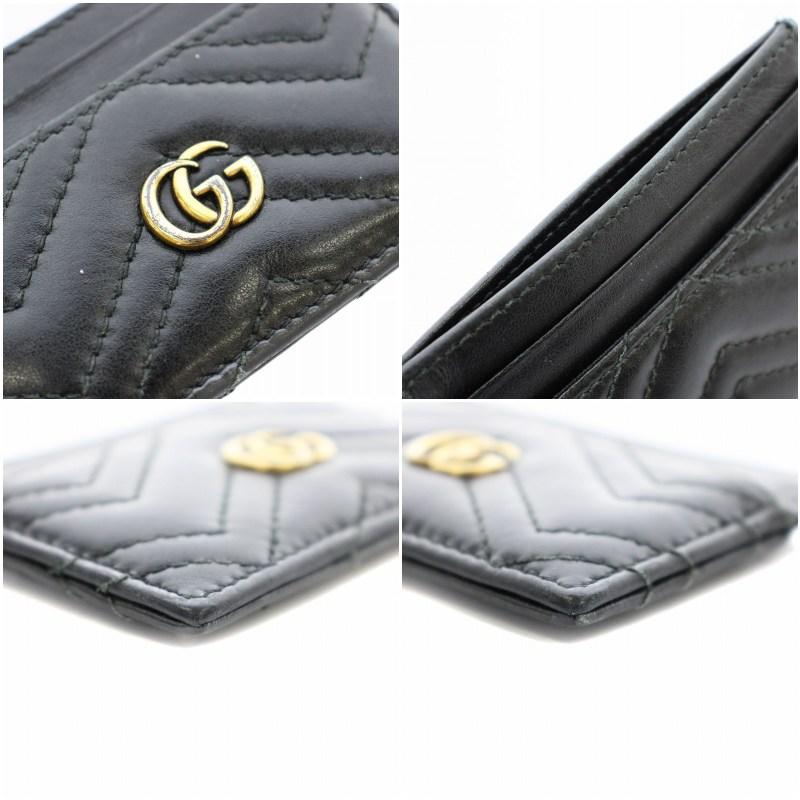 【極美品】 GUCCI グッチ 名刺入れ カードケース GG マーモント 黒 グッチ GUCCI カードケース 名刺入れ メンズ レディース