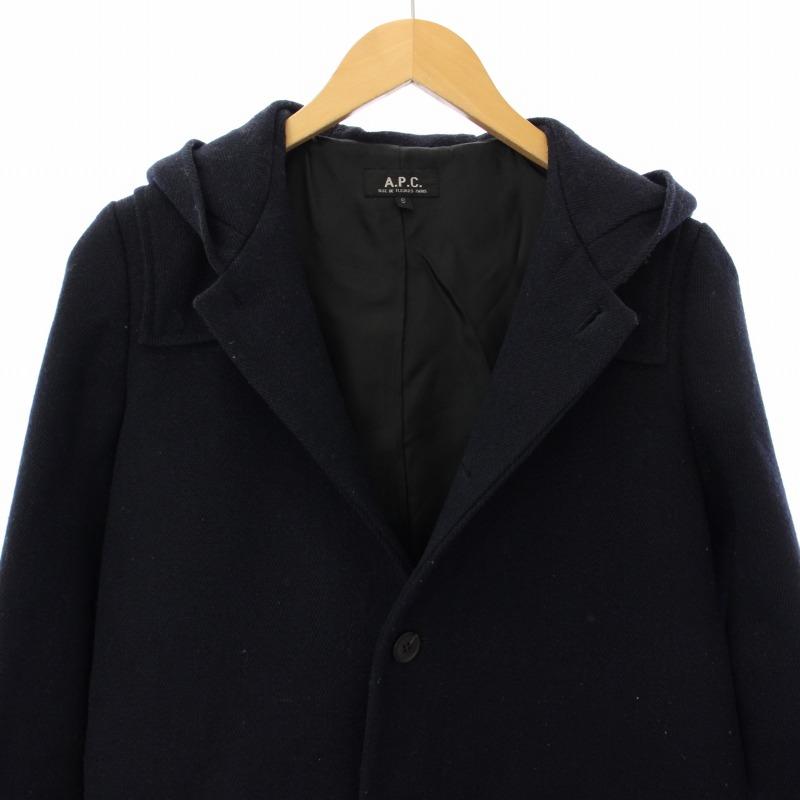 A.P.C. アーペーセー ヴィンテージ フーデッドコート アウター S 紺