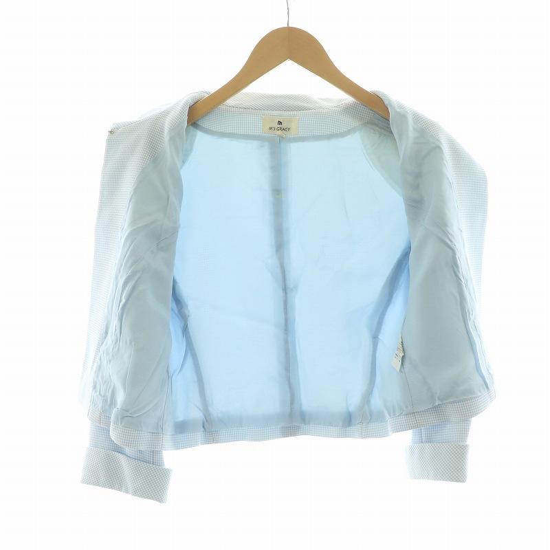 専用　エムズグレイシージャケット エムズグレイシー M'S GRACY ジャケット シングル 総柄 ロールアップ 9