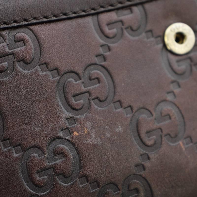 GUCCI（グッチ） 長財布 146199 シマレザー GG 二つ折り 茶 ブラウン