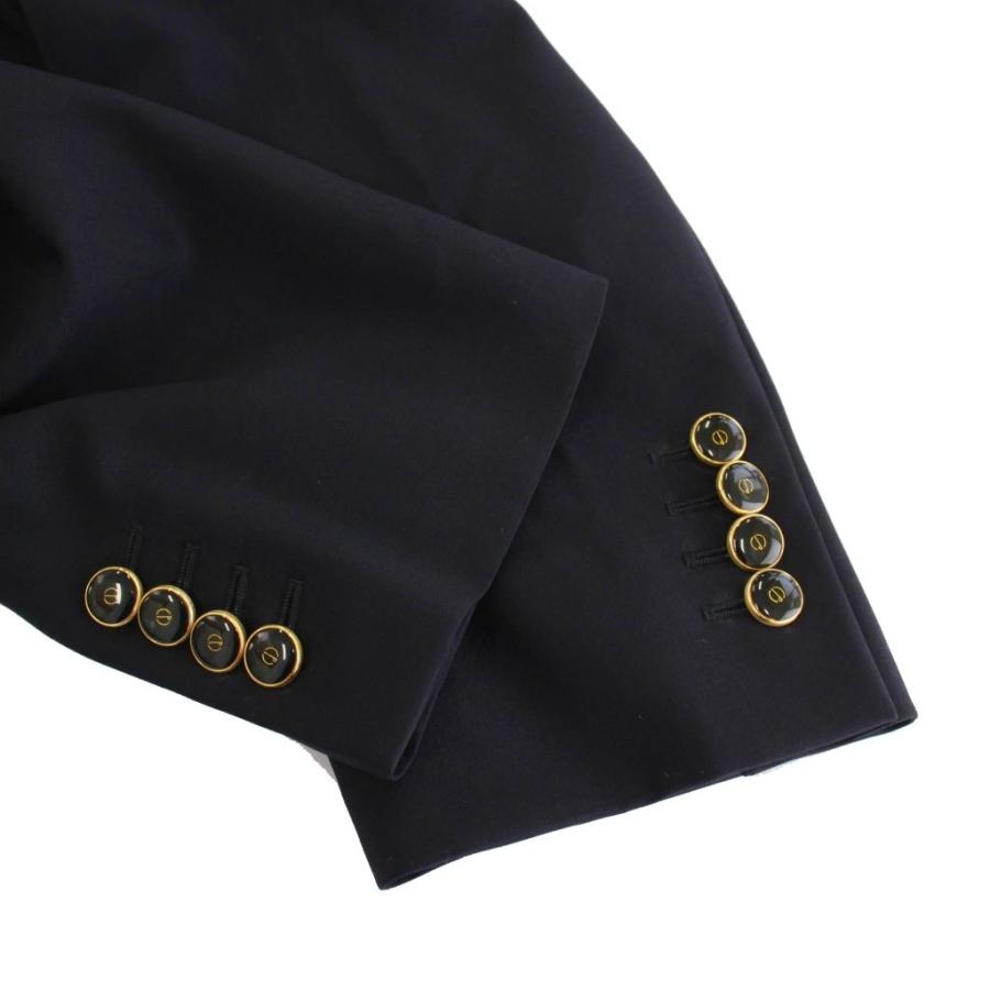 ジャケット・アウター 90s dunhill linen jacket ma-1 italy made 90s dunhill ダンヒル イタリア製 紺ブレ テーラードジャケット 古着