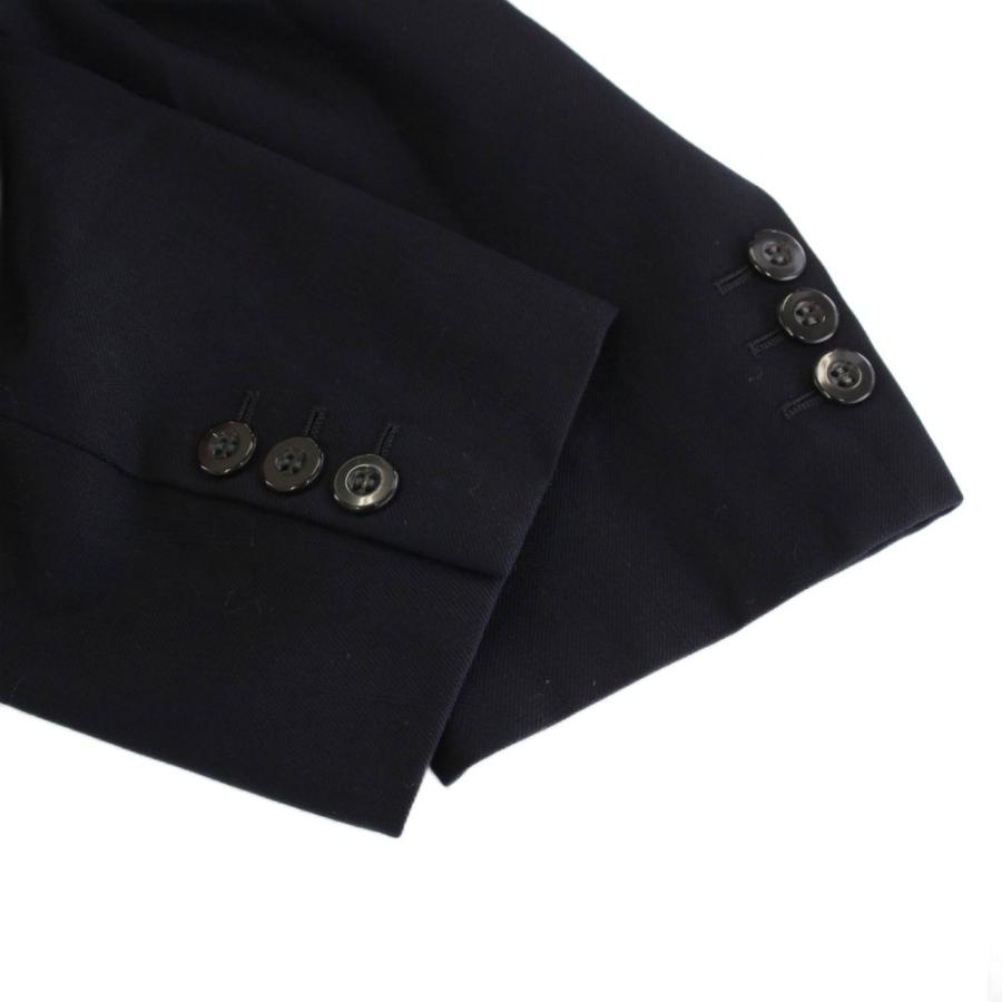 ランバン LANVIN ダブル テーラードジャケット ブレザー 背抜き