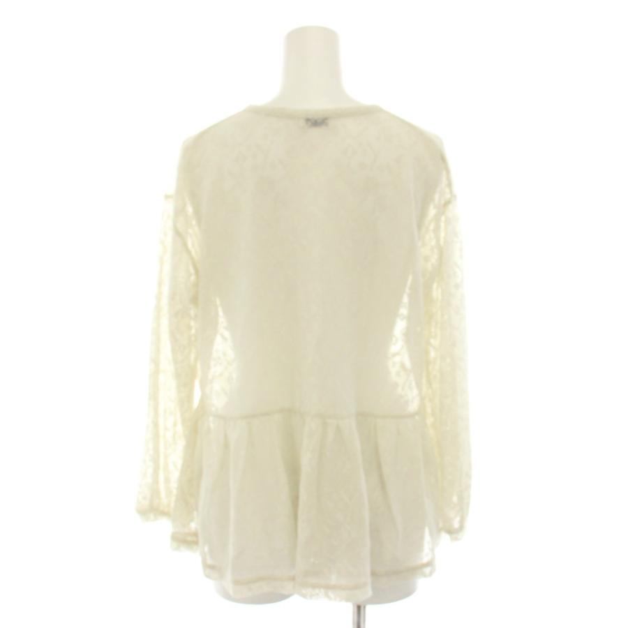 サリースコット　レース　カーディガン　日本製 サリースコット Sally Scott レースカーディガン 長袖 ペプラム