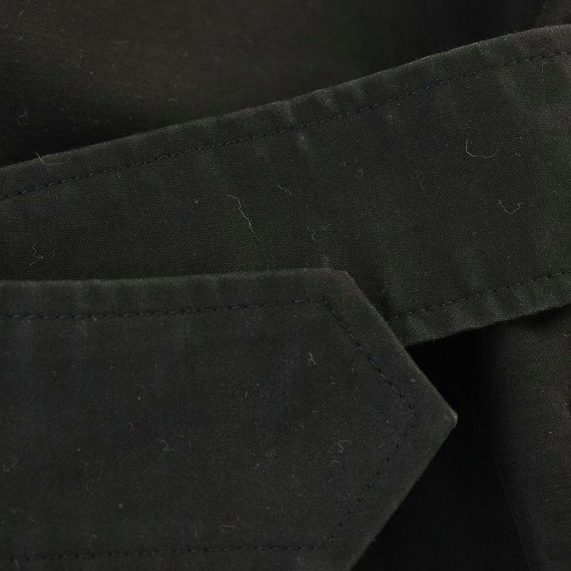 ズッカ zucca トレンチコート ZU13-FA221 ロング コート S 黒 ブラック
