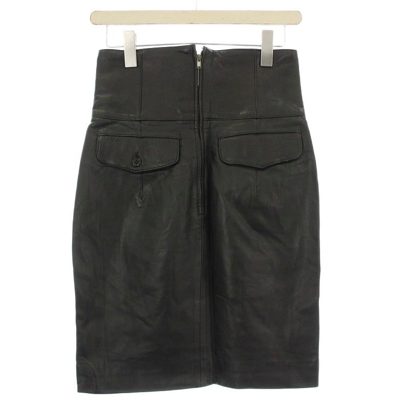 ISSEY MIYAKE（イッセイミヤケ） 筆タグ 80's レザースカート JQ54318