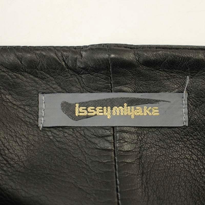 ISSEY MIYAKE（イッセイミヤケ） 筆タグ 80's レザースカート JQ54318