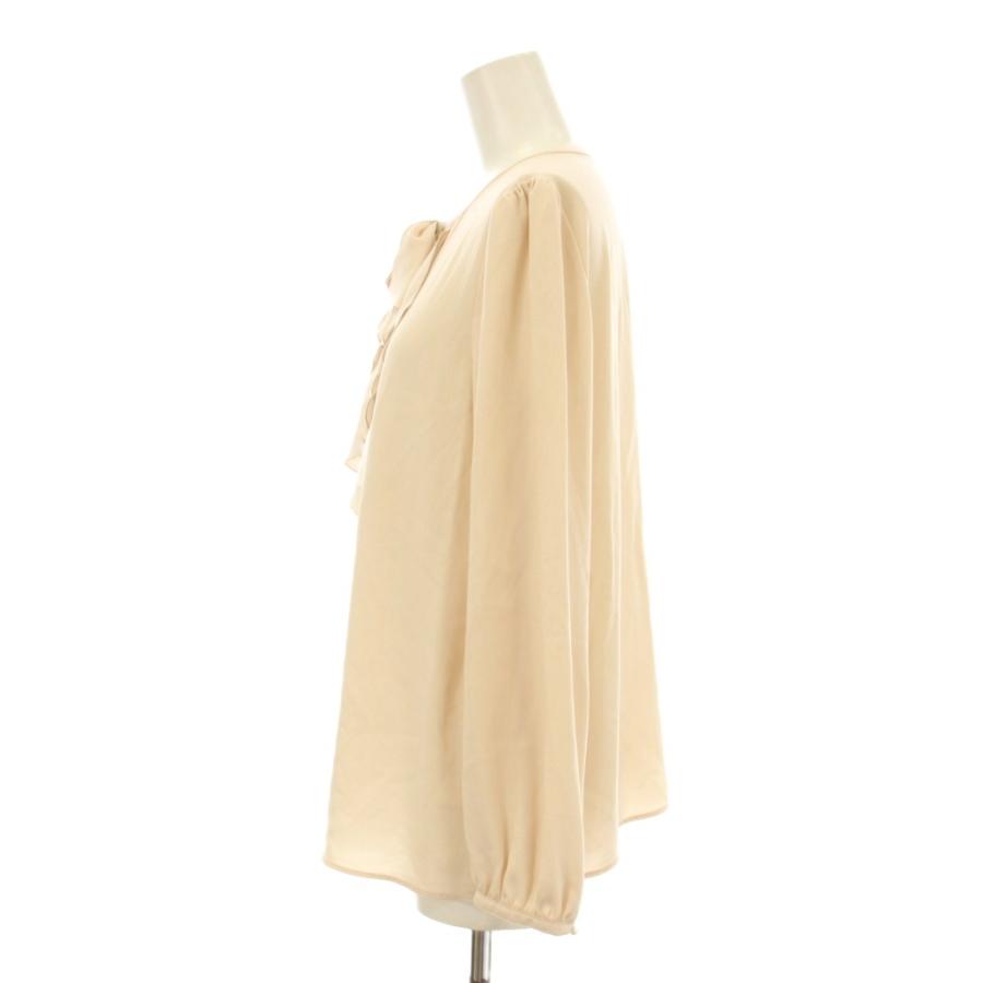 アナイ ANAYI 24SS バックサテンリボンラッフル ブラウス 長袖 フリル