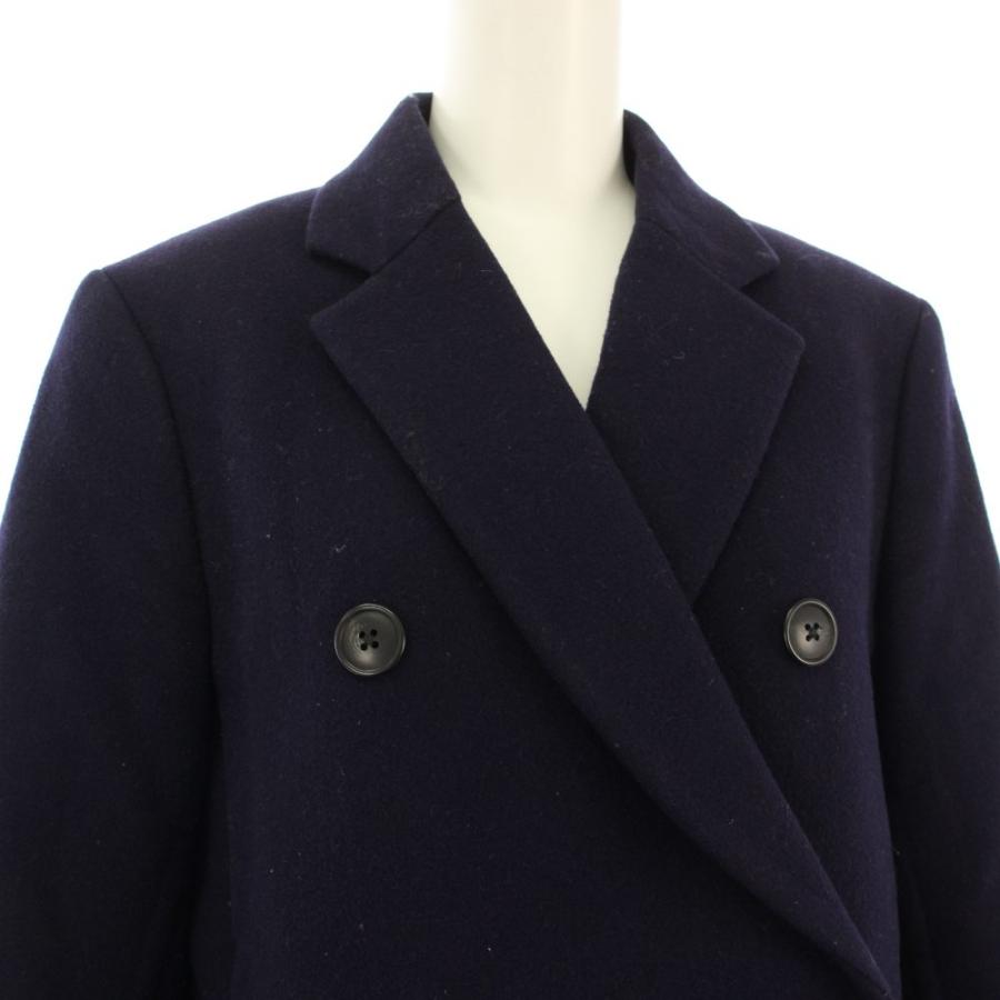 ユニクロ+J ダブルフェイスダブルブレストコート　ブルー　M ユニクロ（UNIQLO） +J ダブルフェイスダブルブレストコート