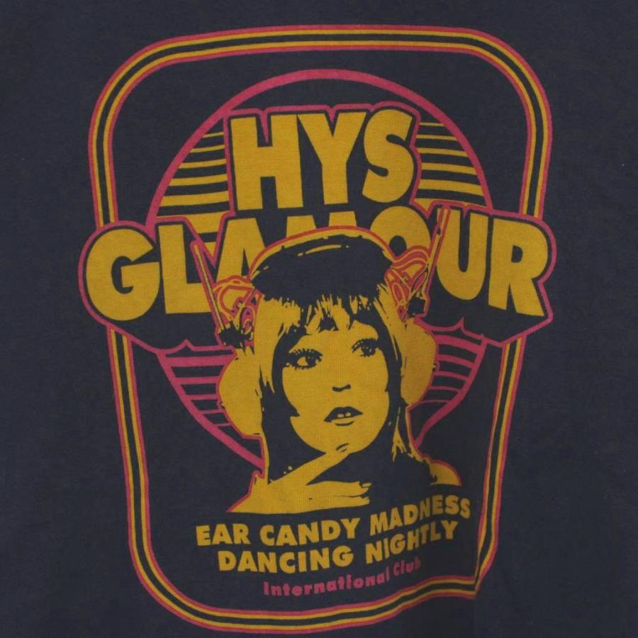 ヒステリックグラマー EAR CANDY Tシャツ L 紺 グラフィックプリント HYSTERIC GLAMOUR（ヒステリックグラマー） HYSTERIC GLAMOUR EAR