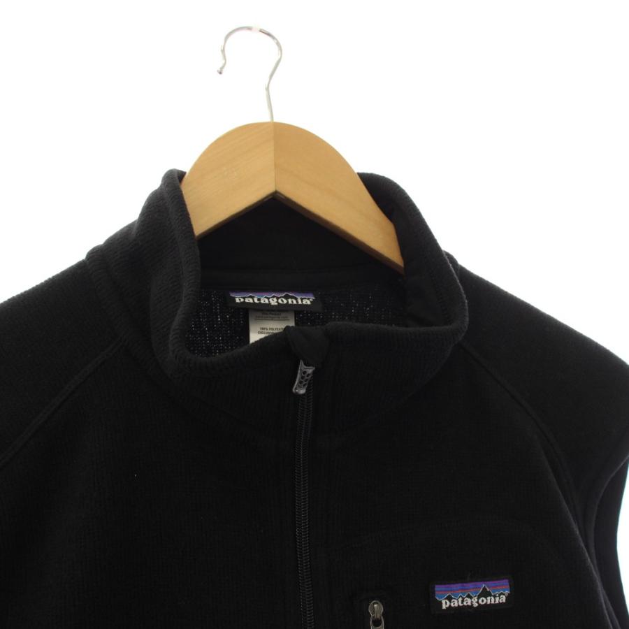 パタゴニア Patagonia フリースベスト ジップアップ L 黒 ブラック