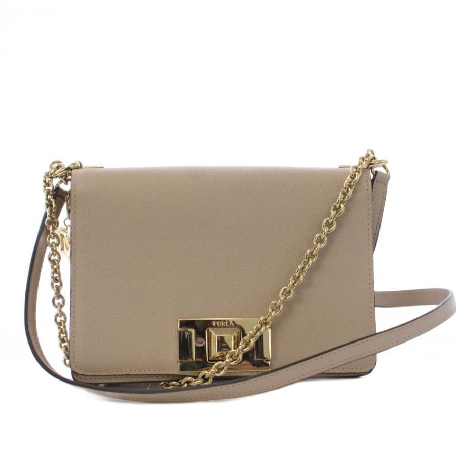 ミミ様　売約済み　FURLA ショルダーバッグ レザー ベージュ FURLA（フルラ） ミミ Mimi ミニクロスボディバッグ ショルダーバッグ