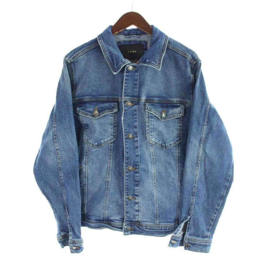 ザラマン ZARA MAN デニムジャケット Gジャン 上着 XL 青 ブルー 長袖