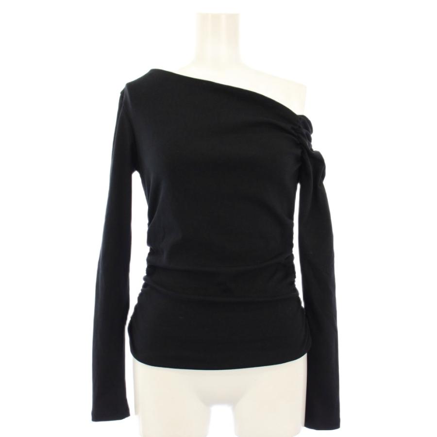 TB 黒 長袖カットソー HARD TWISTED JERSEY Y'S STITCH LONG SLEEVE OVERSIZED T(M