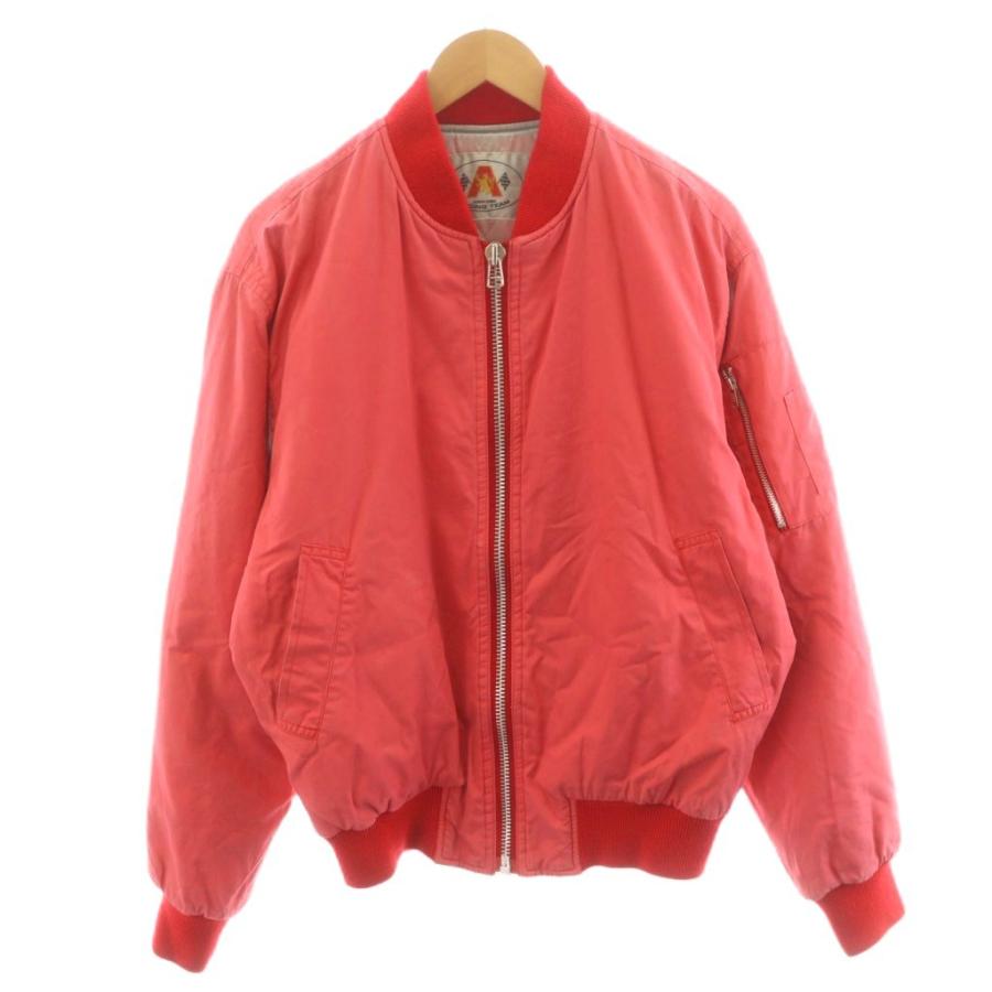 80s ALPHA アルファ MA-1 US AIR FORCE MA-1 GROUND CREW JACKET 80S 「ALPHA INDUSTRIES、縦