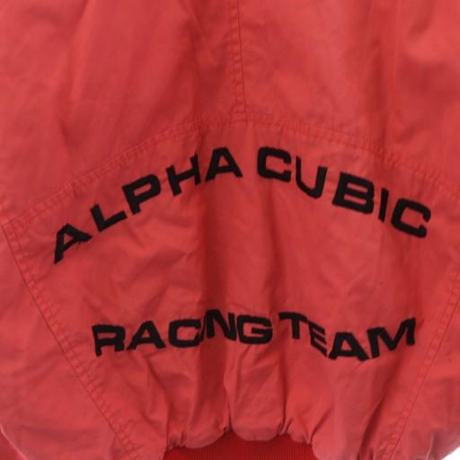 ALPHACUBIC RACING TEAM スタジャン 46 L 相当　レザー スタジャンALPHA CUBIC RACING TEAM 美品
