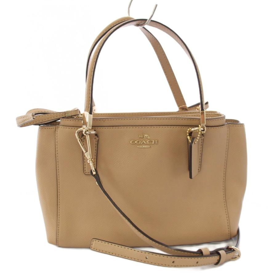 極美 COACH 2way レザー ショルダーバッグ ミニ クリスティー 紺 極美 