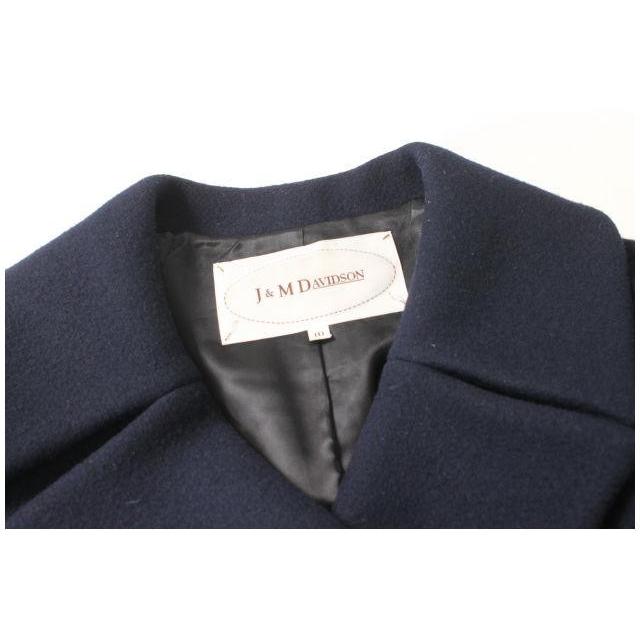 ジェイ&エムデヴィッドソン J&M Davidson コート ウール ロング 10 紺  