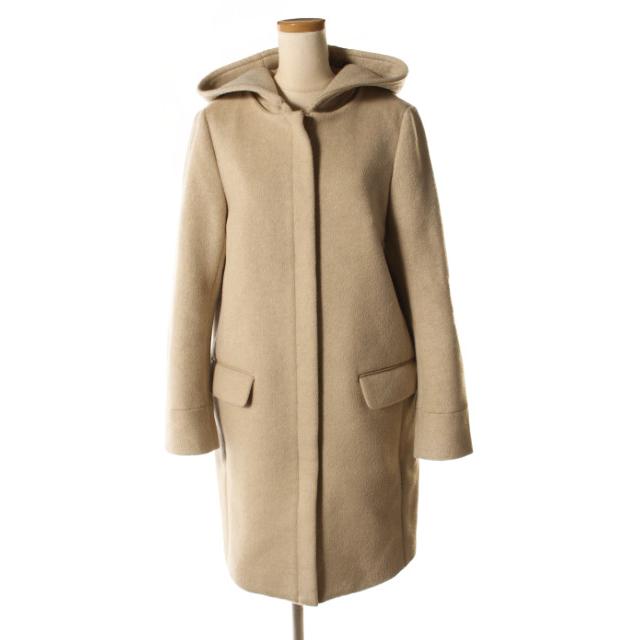 イエナ IENA 17AW コート フード コクーン 二重織り 36 ベージュ イエナ IENA 17AW コート フード コクーン 二重織り 36 ベージュ