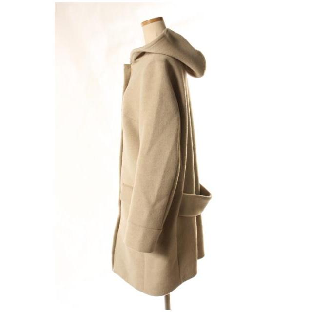 イエナ IENA 17AW コート フード コクーン 二重織り 36 ベージュ イエナ IENA 17AW コート フード コクーン 二重織り 36 ベージュ