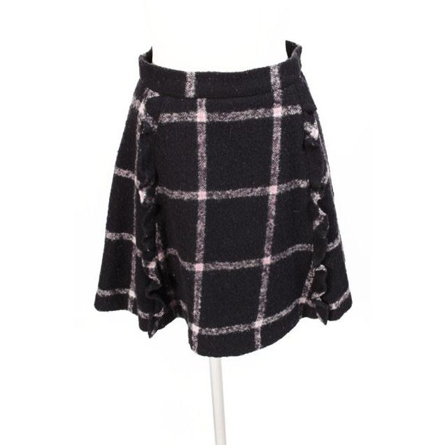 SNIDEL スナイデル snidel 16AW チェック ウール フレア スカート  