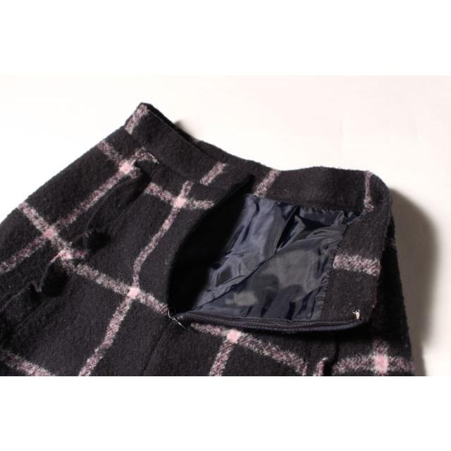SNIDEL スナイデル snidel 16AW チェック ウール フレア スカート  