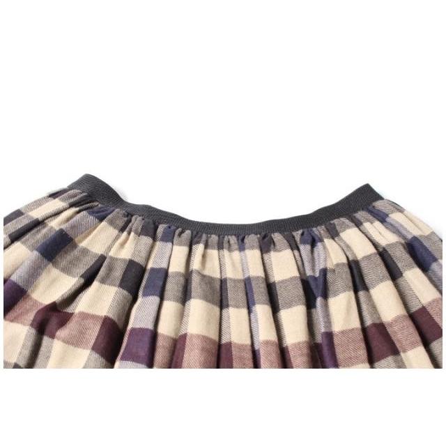 シーニューヨーク sea NEW YORK チェック柄 ギャザー スカート /fy0413  