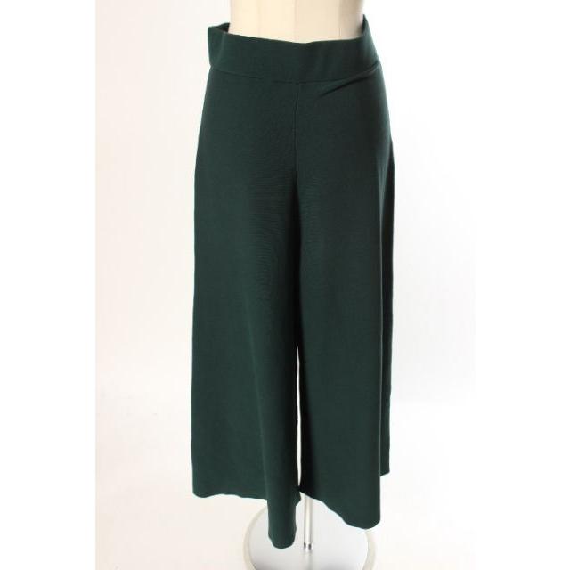 アドーア ADORE 18AW ハイライト ワイド パンツ ニット 38 緑 グリーン