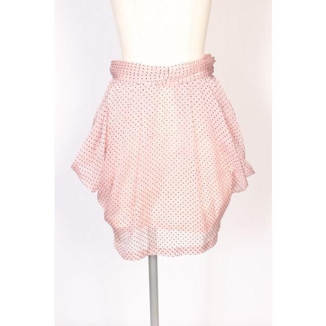 マヌーシュ MANOUSH ドット シフォン タイト スカート /yo0418  