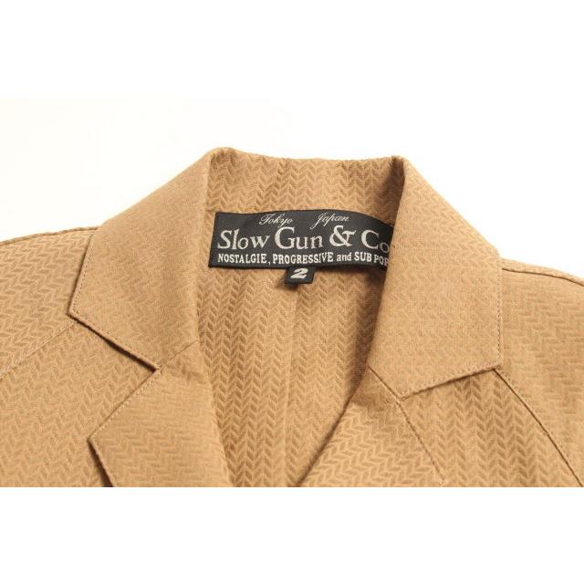 スロウガン SLOWGUN コート チェスター ロング 和紙混 2 ベージュ