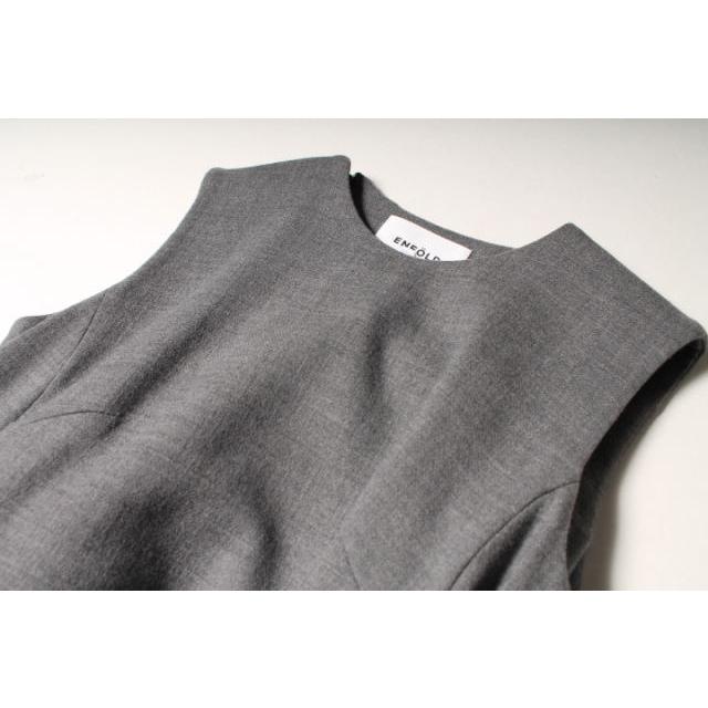 エンフォルド ENFOLD 16AW ワンピース ロング フレア ノースリーブ 