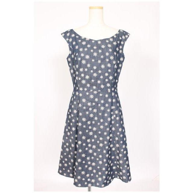 トッカ TOCCA SMALL FLOWER PARTY ワンピース ミニ フレア 