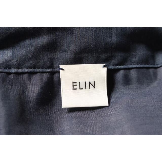 エリン ELIN 18SS Organza pleated スカート プリーツ マキシ丈 36 紺  