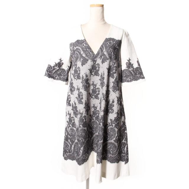 マーリエパーエフデ Maglie par ef-de 17AW ワンピース ひざ丈 半袖 