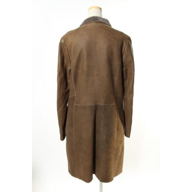 カールドノヒュー KARL DONOGHUE コート レザー ムートン 長袖 10 緑  