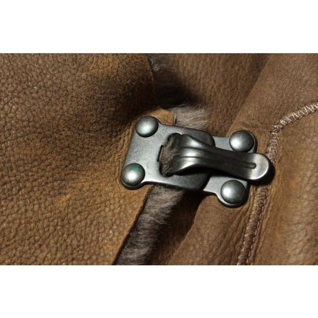 カールドノヒュー KARL DONOGHUE コート レザー ムートン 長袖 10 緑  