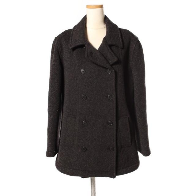 グローバーオール Gloverall Pコート メルトン ウール 8 グレー  