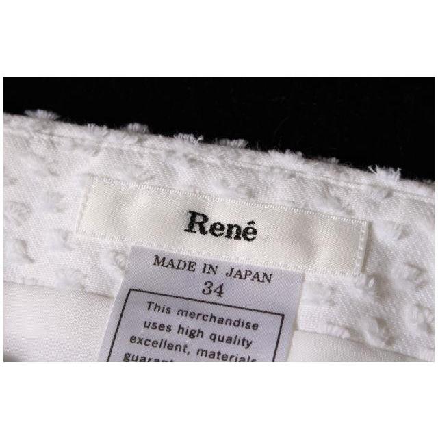 ルネ Rene ワンピース キャミワンピ コクーン ミニ 34 白 ホワイト 