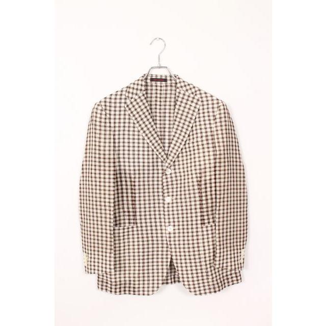 【グランパコア】ザジジ　THE GIGI　テーラードジャケット　チェック　46 グランパコア】ザジジ THE GIGI テーラードジャケット チェック
