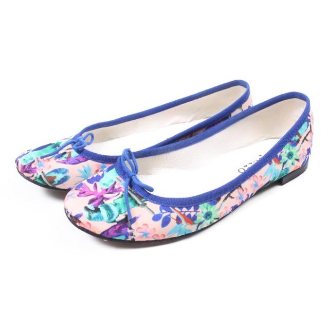 レペット Repetto バレエシューズ フラット 総柄 バード 37 1/2 マルチ