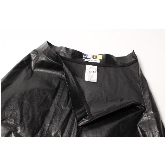 エムエスジーエム MSGM スカート フレア ひざ丈 フェイクレザー 40 黒  